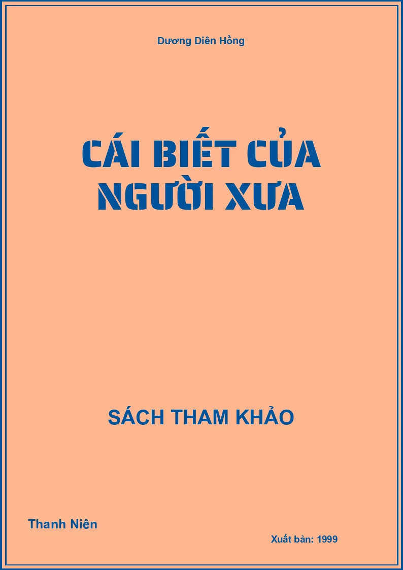Cái Biết Của Người Xưa