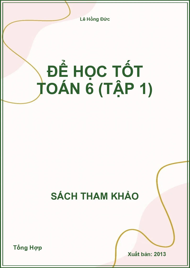 Để Học Tốt Toán 6 (Tập 1)