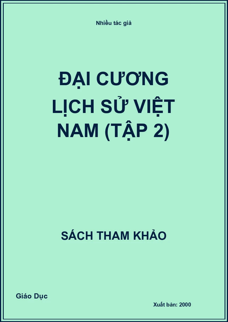 Đại Cương Lịch Sử Việt Nam (Tập 2)
