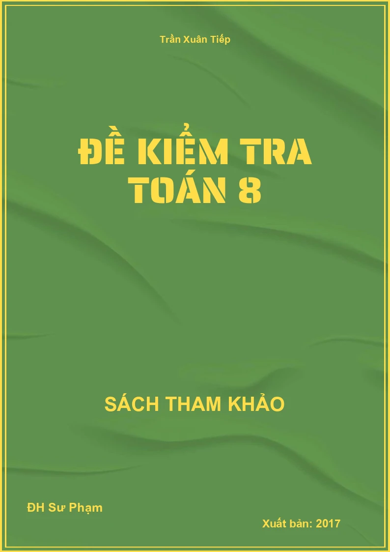 Đề Kiểm Tra Toán 8