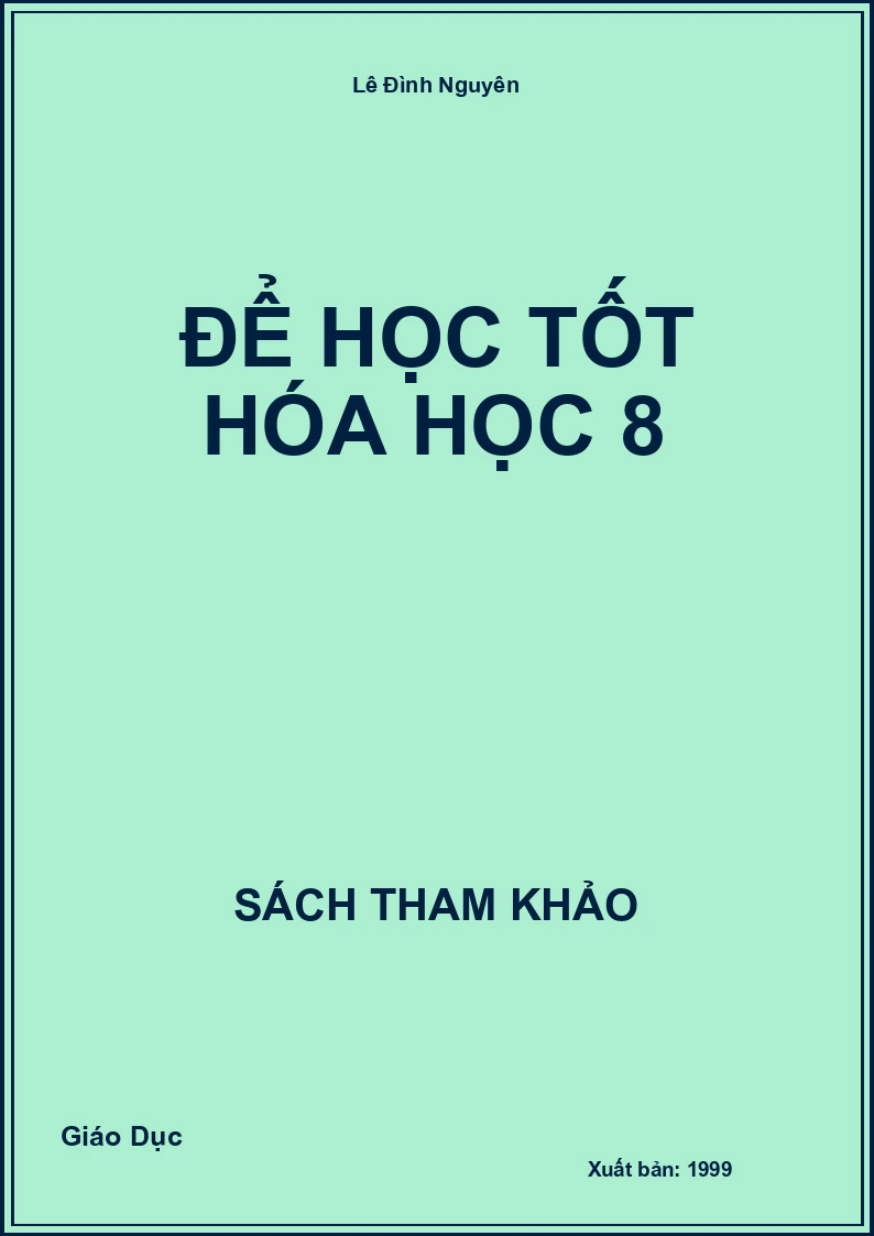 Để Học Tốt Hóa Học 8