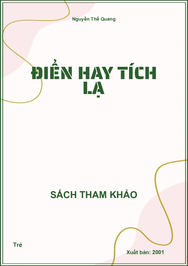 Điển Hay Tích Lạ