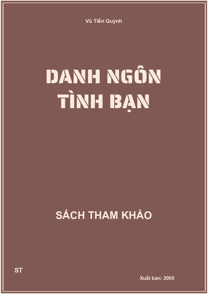 Danh Ngôn Tình Bạn