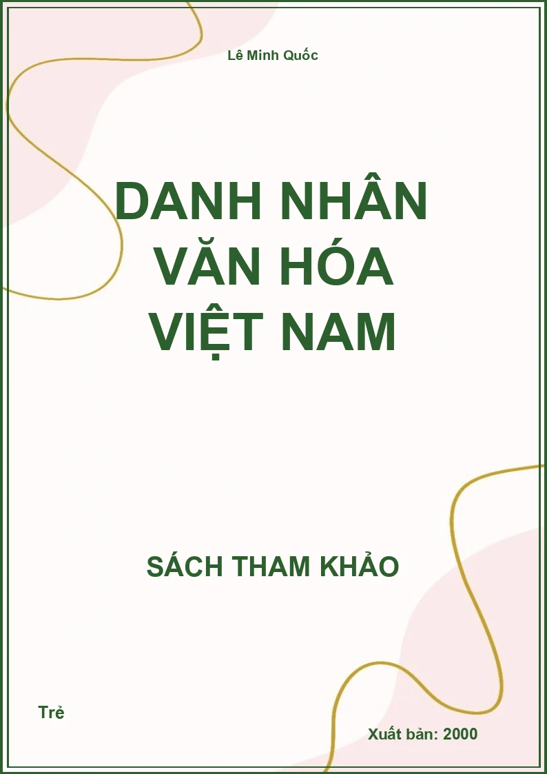 Danh Nhân Văn Hóa Việt Nam