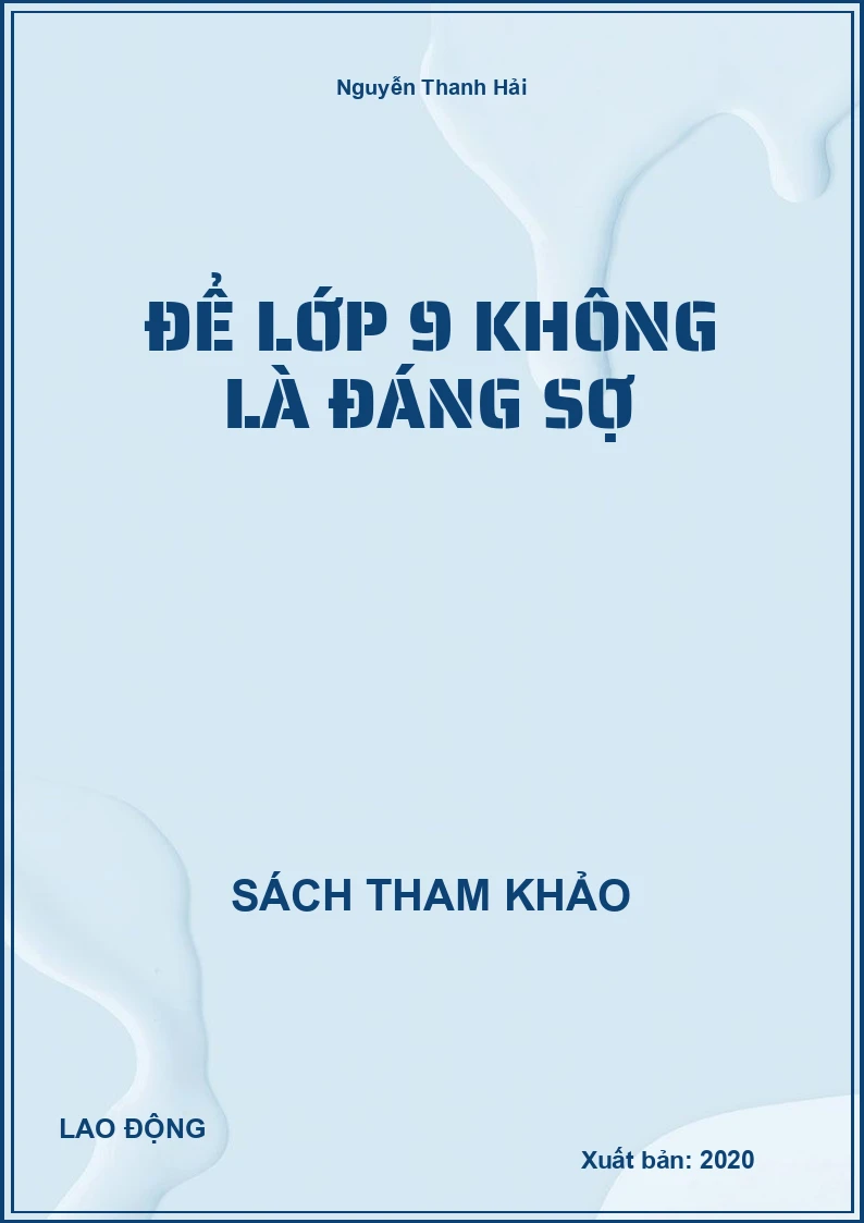 Để Lớp 9 Không Là Đáng Sợ