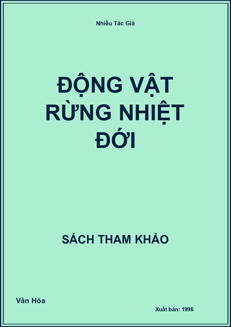 Động Vật Rừng Nhiệt Đới