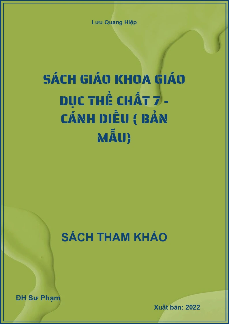 Sách giáo khoa Giáo dục thể chất 7 - Cánh Diều ( Bản Mẫu)
