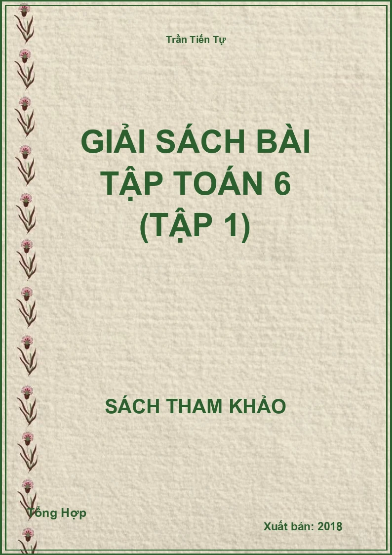 Giải Sách Bài Tập Toán 6 (Tập 1)