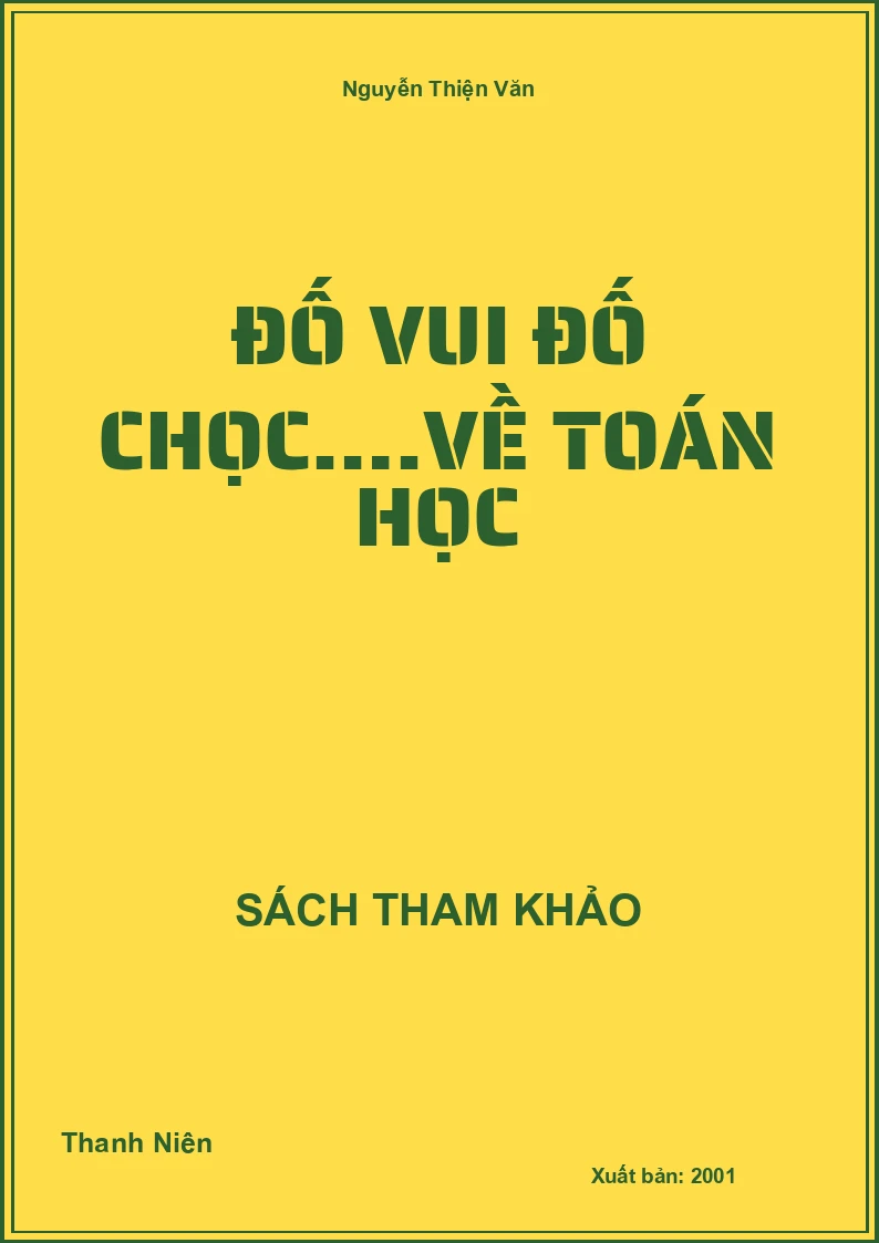 Đố Vui Đố Chọc….Về Toán Học