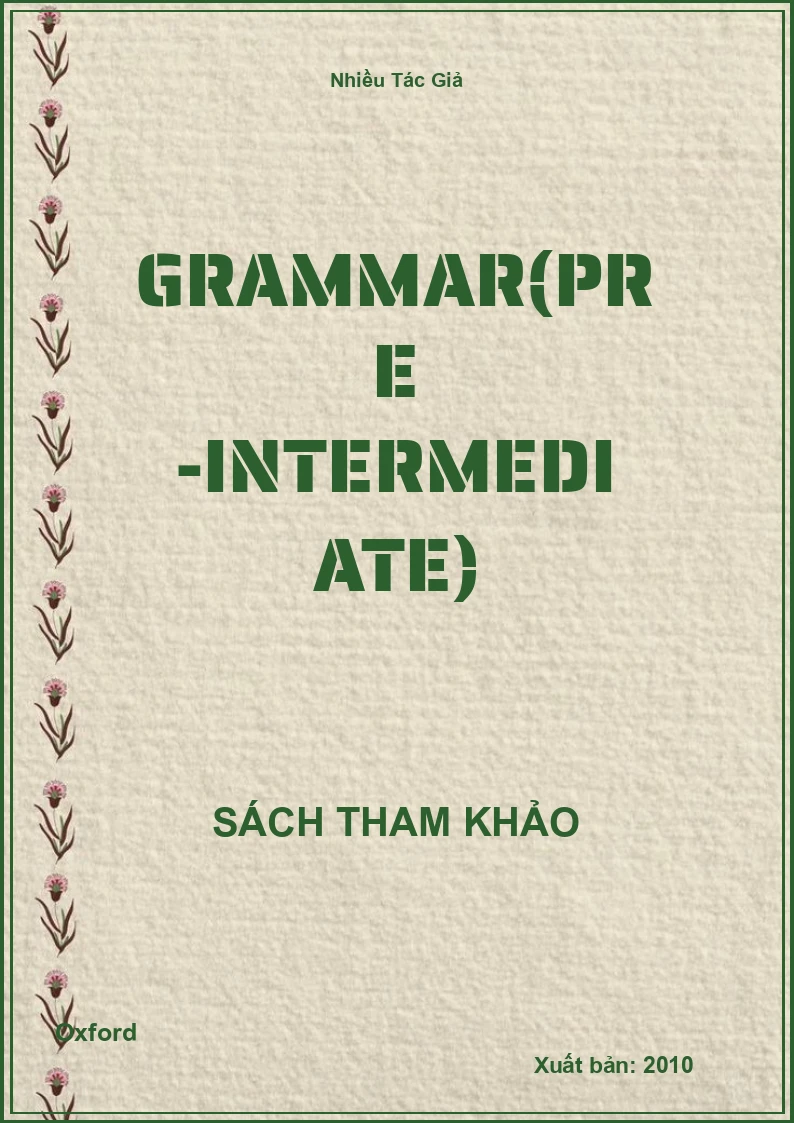 Grammar(Pre -Intermediate)
