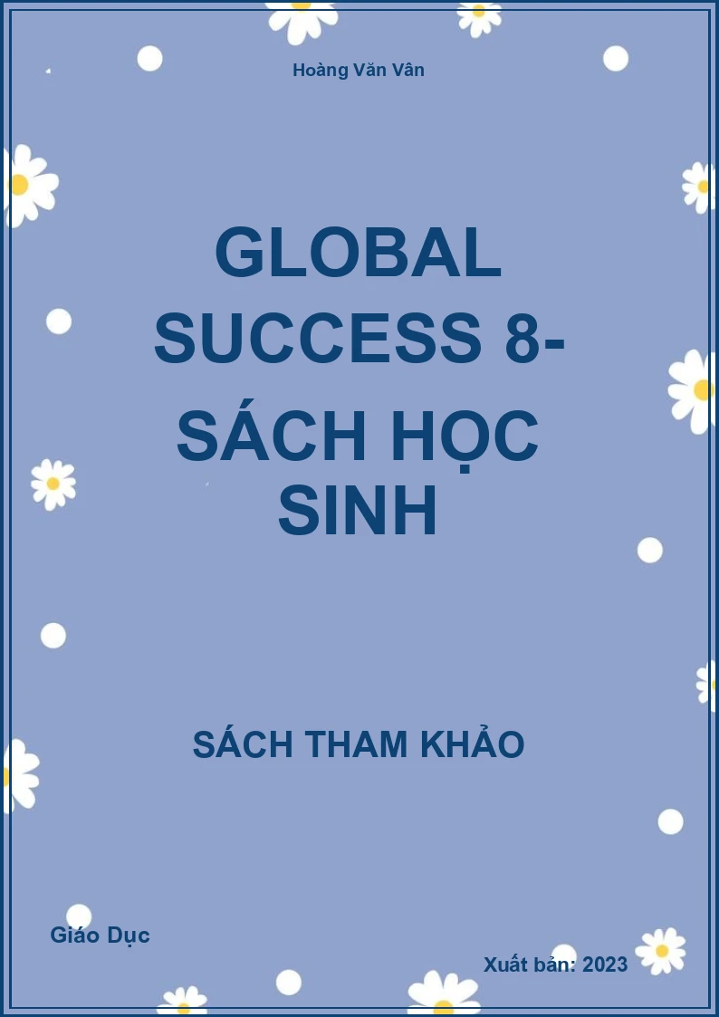 Global Success 8- Sách Học Sinh