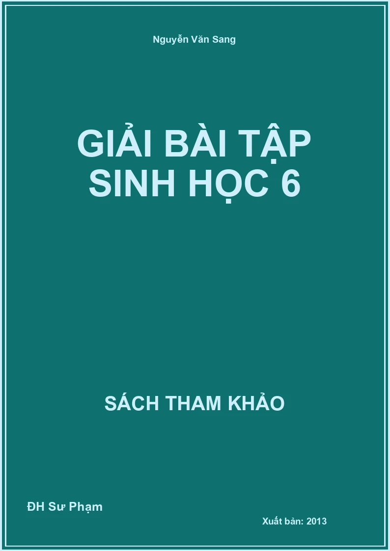 Giải Bài Tập Sinh Học 6