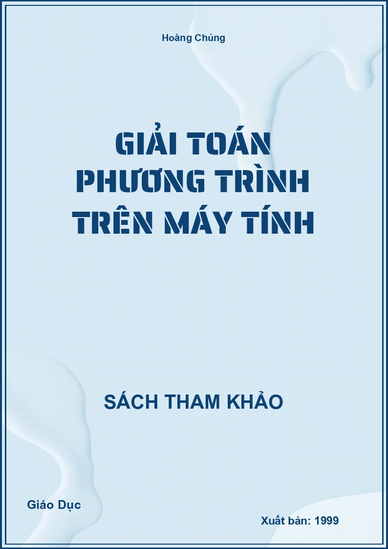 Giải Toán Phương Trình Trên Máy Tính