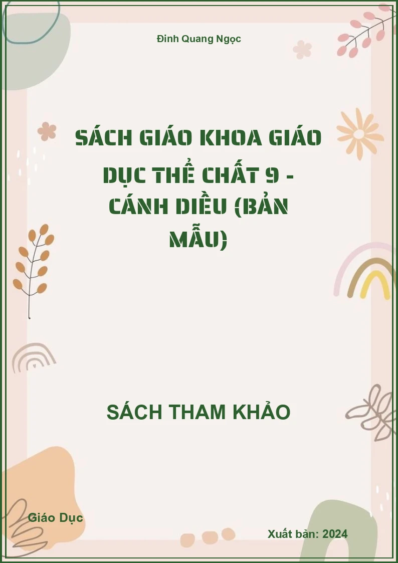 Sách giáo khoa Giáo dục thể chất 9 - Cánh diều (Bản Mẫu)