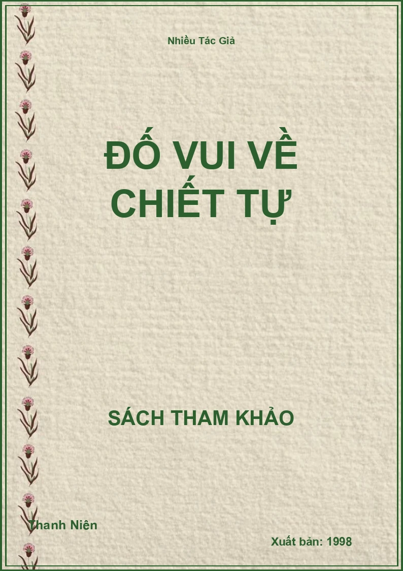 Đố Vui Về Chiết Tự