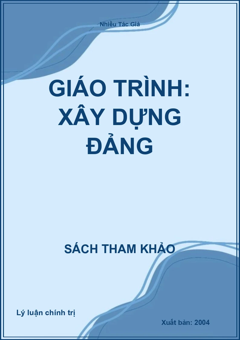 Giáo Trình: Xây Dựng Đảng