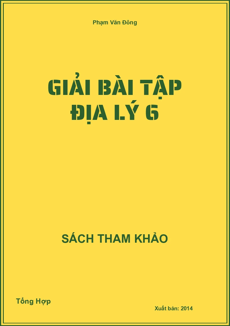 Giải Bài Tập Địa Lí 6