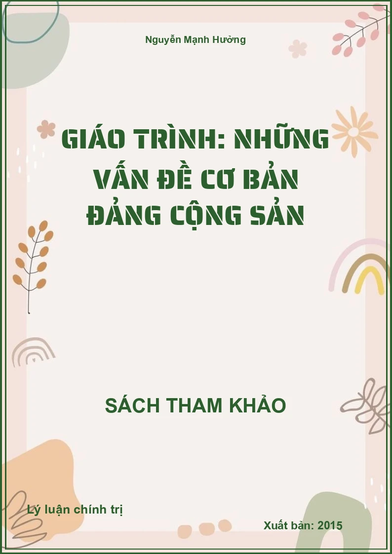 Giáo Trình: Những Vấn Đề Cơ Bản Đảng Cộng Sản
