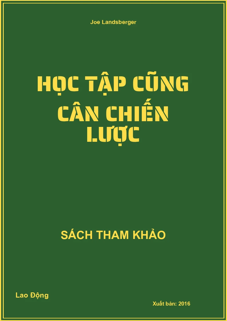 Học Tập Cũng Cân Chiến Lược