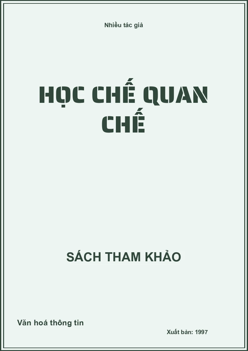 Học Chế Quan Chế