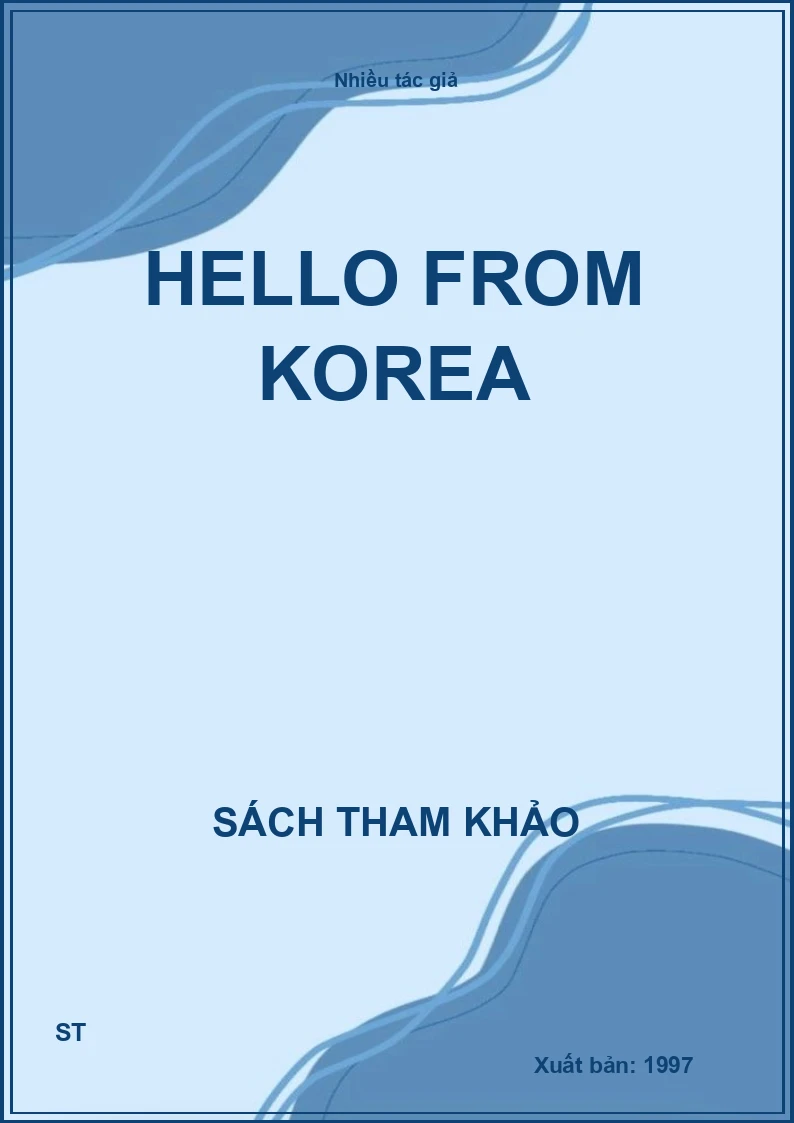 Hello From Korea