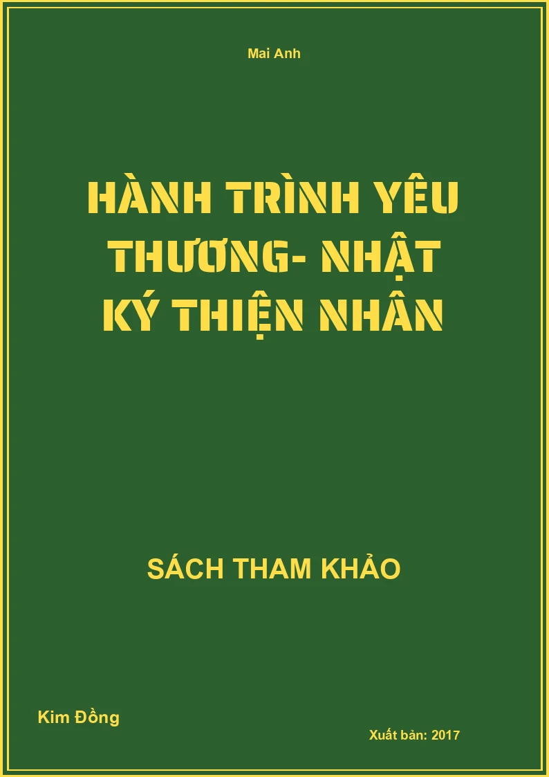 Hành Trình Yêu Thương- Nhật Ký Thiện Nhân