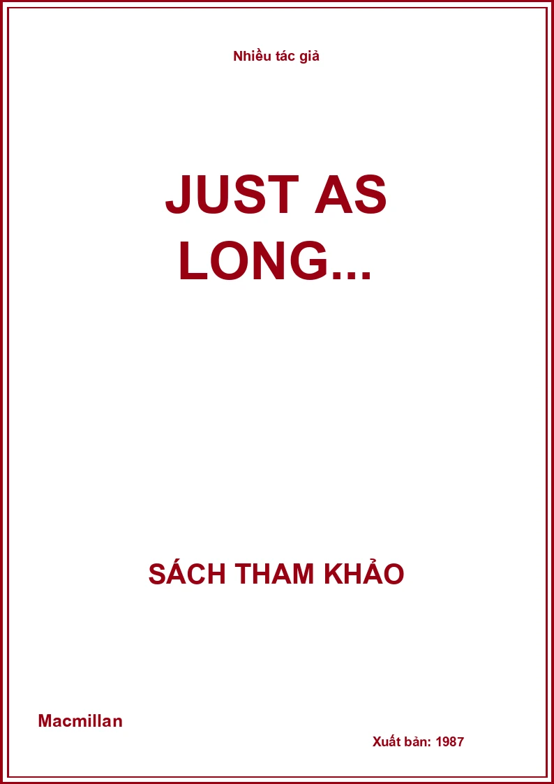 Just As Long as We're Together