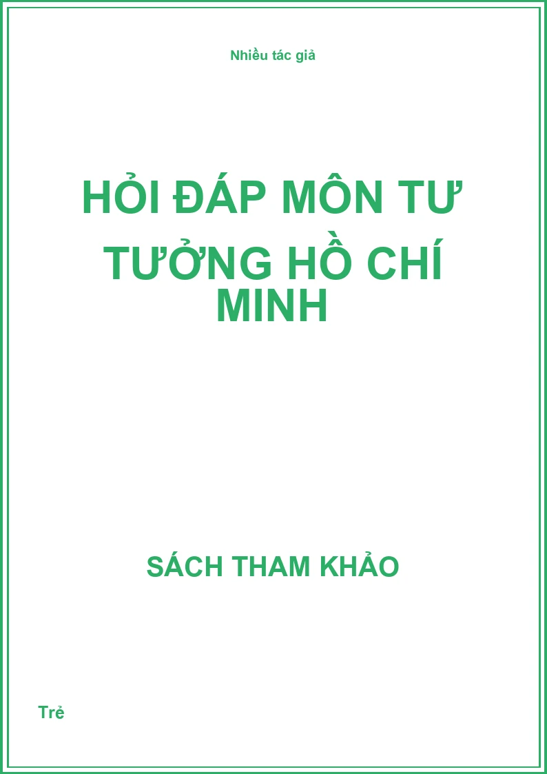 Hỏi Đáp Môn Tư Tưởng Hồ Chí Minh