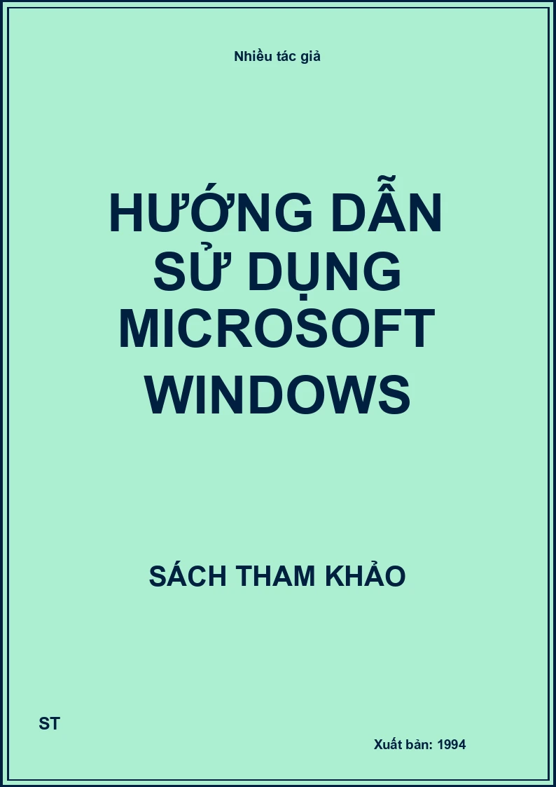 Hướng Dẫn Sử Dụng Microsoft Windows