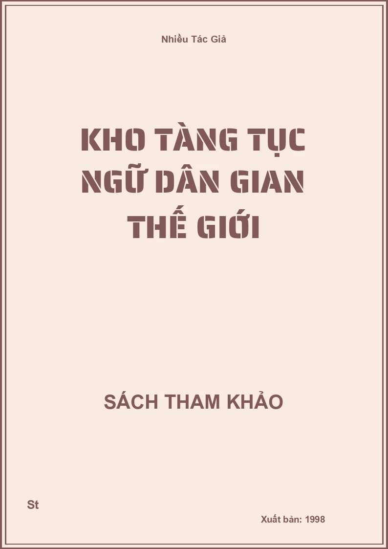 Kho Tàng Tục Ngữ Dân Gian Thế Giới