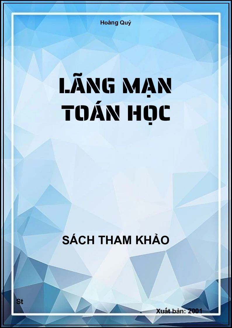 Lãng Mạn Toán Học