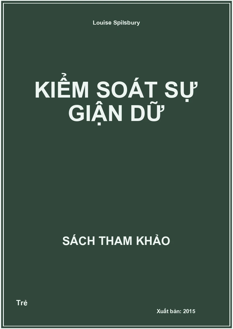 Kiểm Soát Sự Giận Dữ
