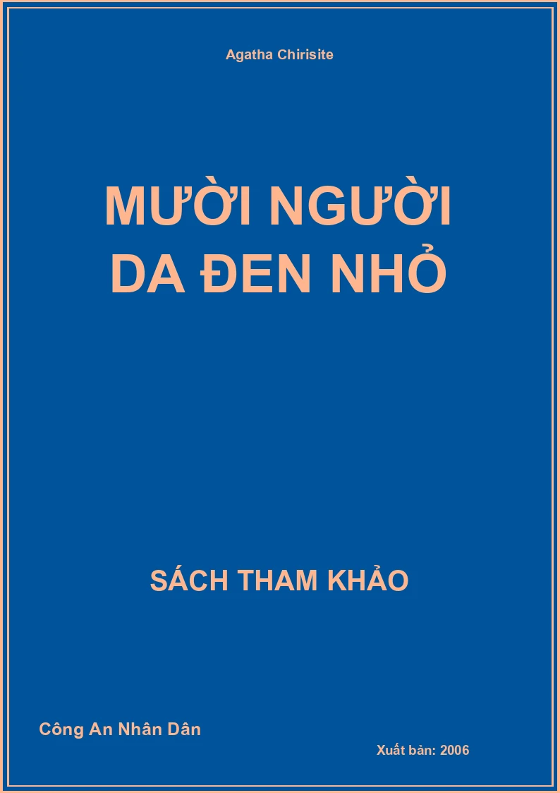 Mười Người Da Đen Nhỏ