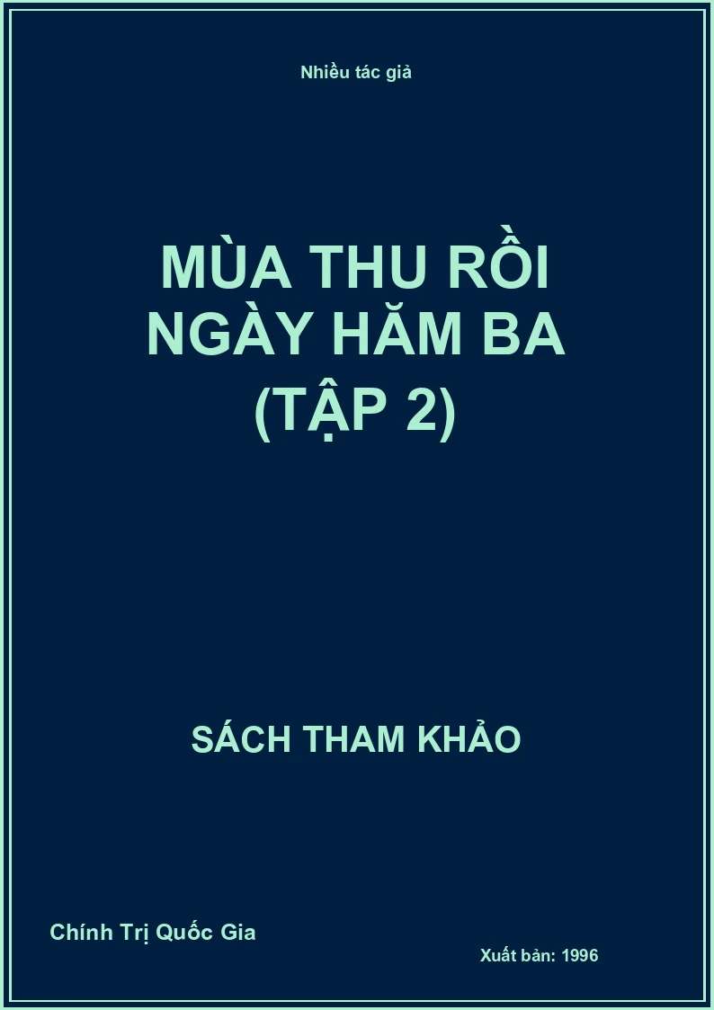 Mùa Thu Rồi Ngày Hăm Ba (Tập 2)