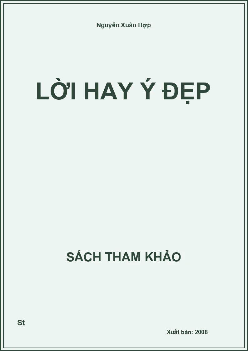 Lời Hay Ý Đẹp