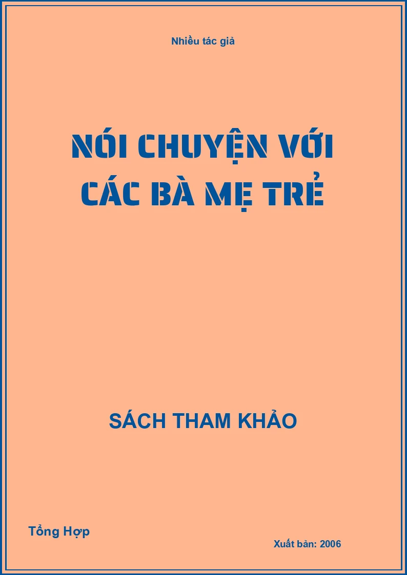 Nói Chuyện Với Các Bà Mẹ Trẻ