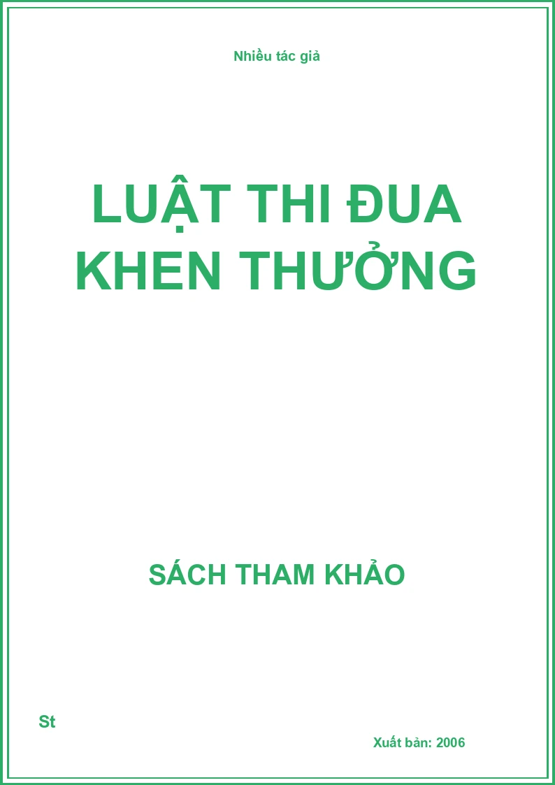 Luật Thi Đua Khen Thưởng