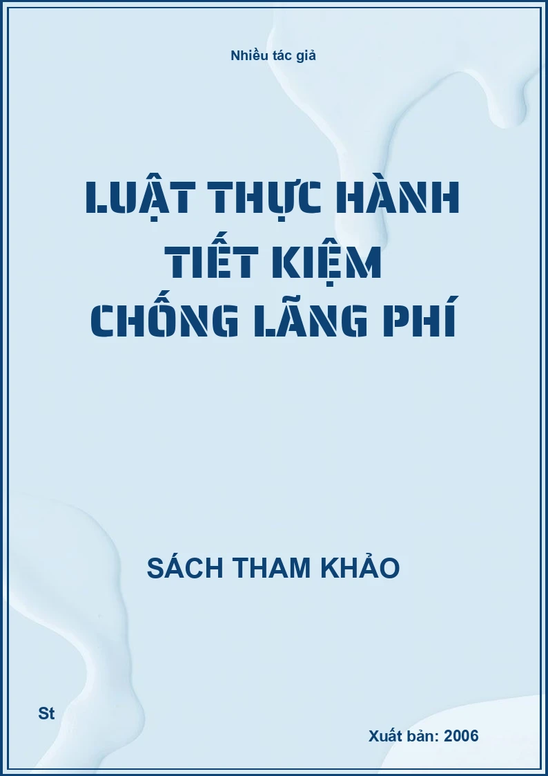 Luật Thực Hành Tiết Kiệm Chống Lãng Phí