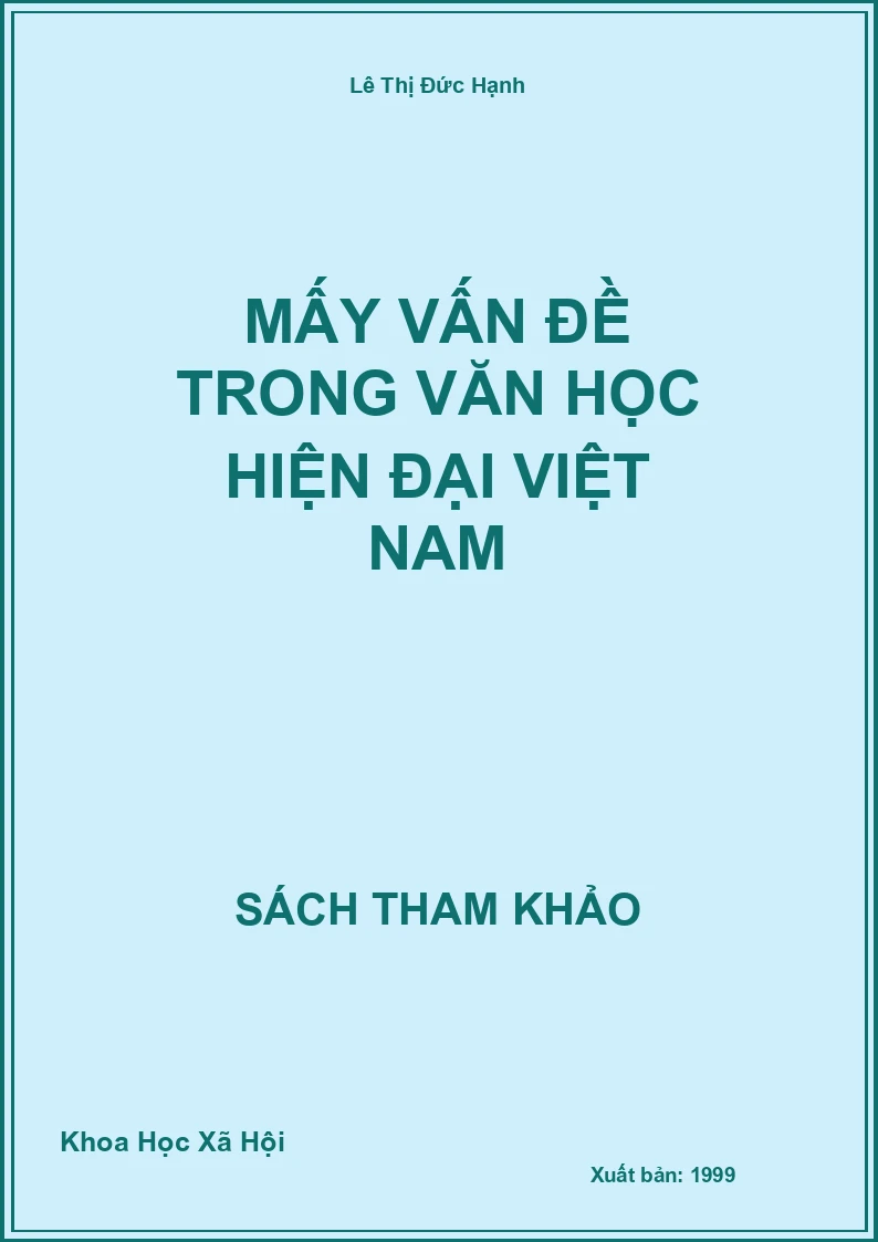Mấy Vấn Đề Trong Văn Học Hiện Đại Việt Nam