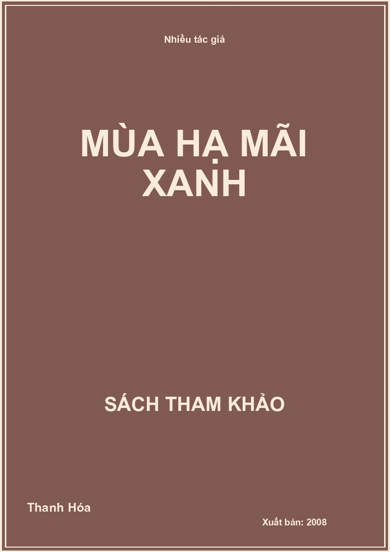 Mùa Hạ Mãi Xanh