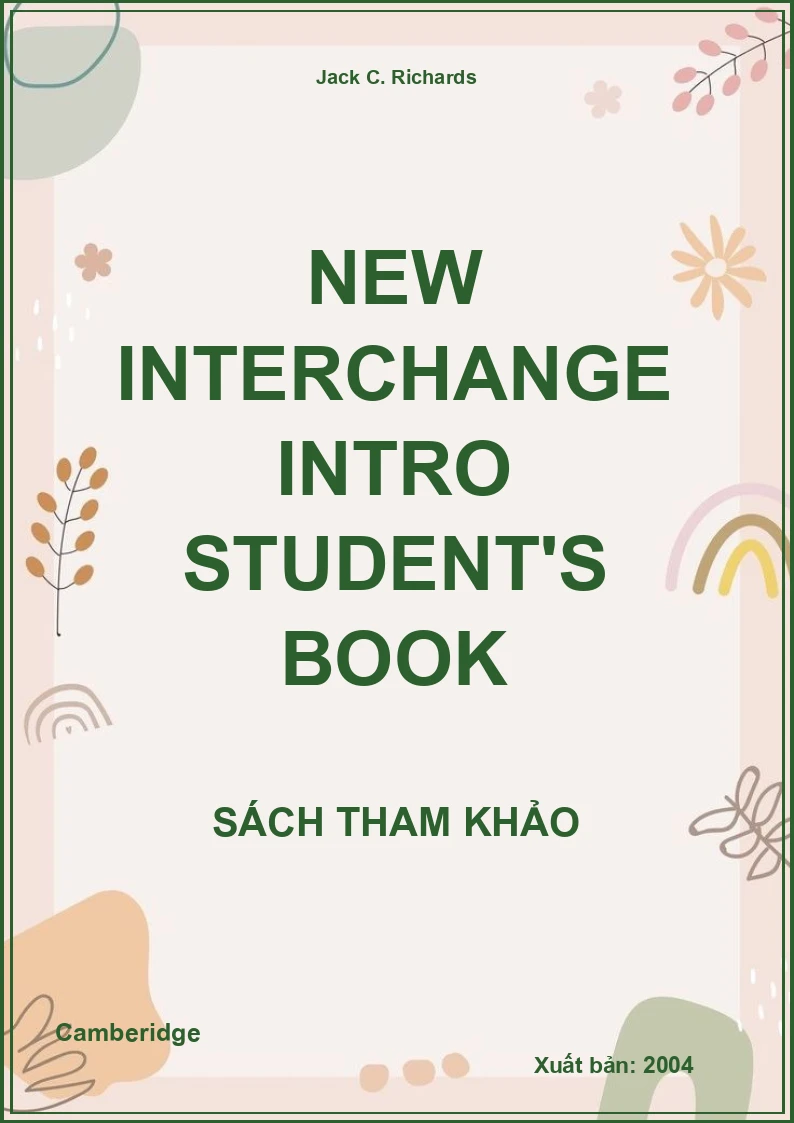 New Interchange Intro Student'S Book