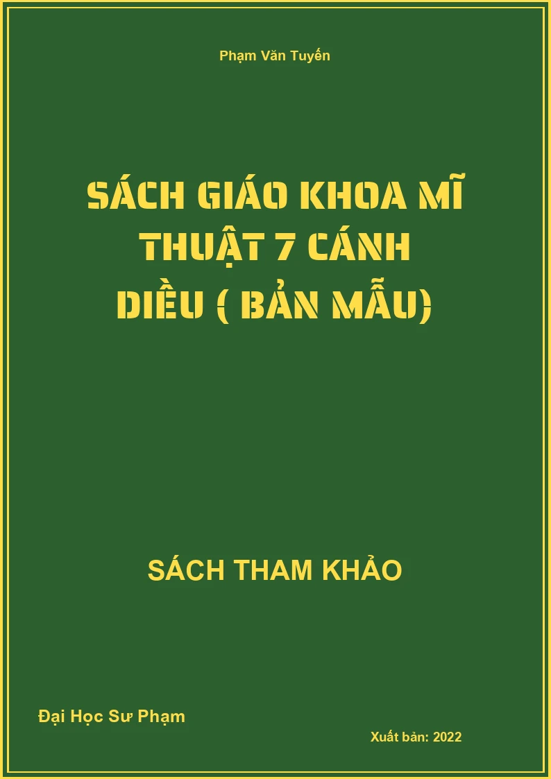 Sách Giáo Khoa Mĩ Thuật 7 Cánh Diều ( Bản Mẫu)