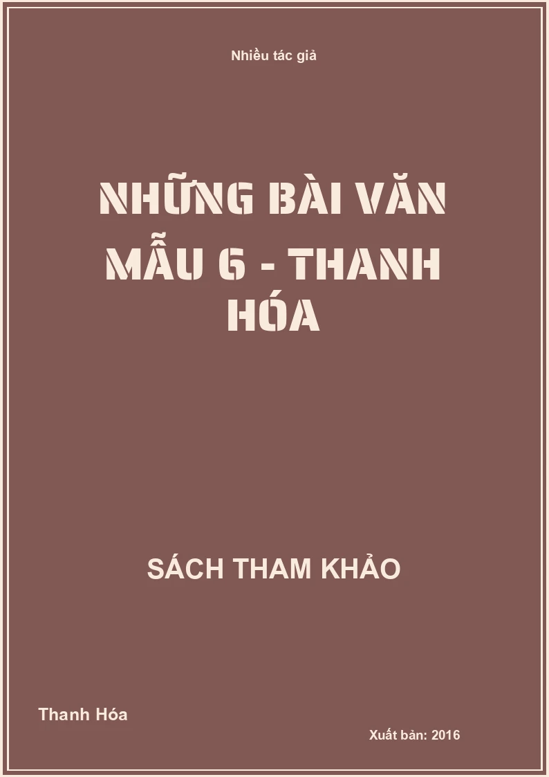 Những Bài Văn Mẫu 6 - Thanh Hóa