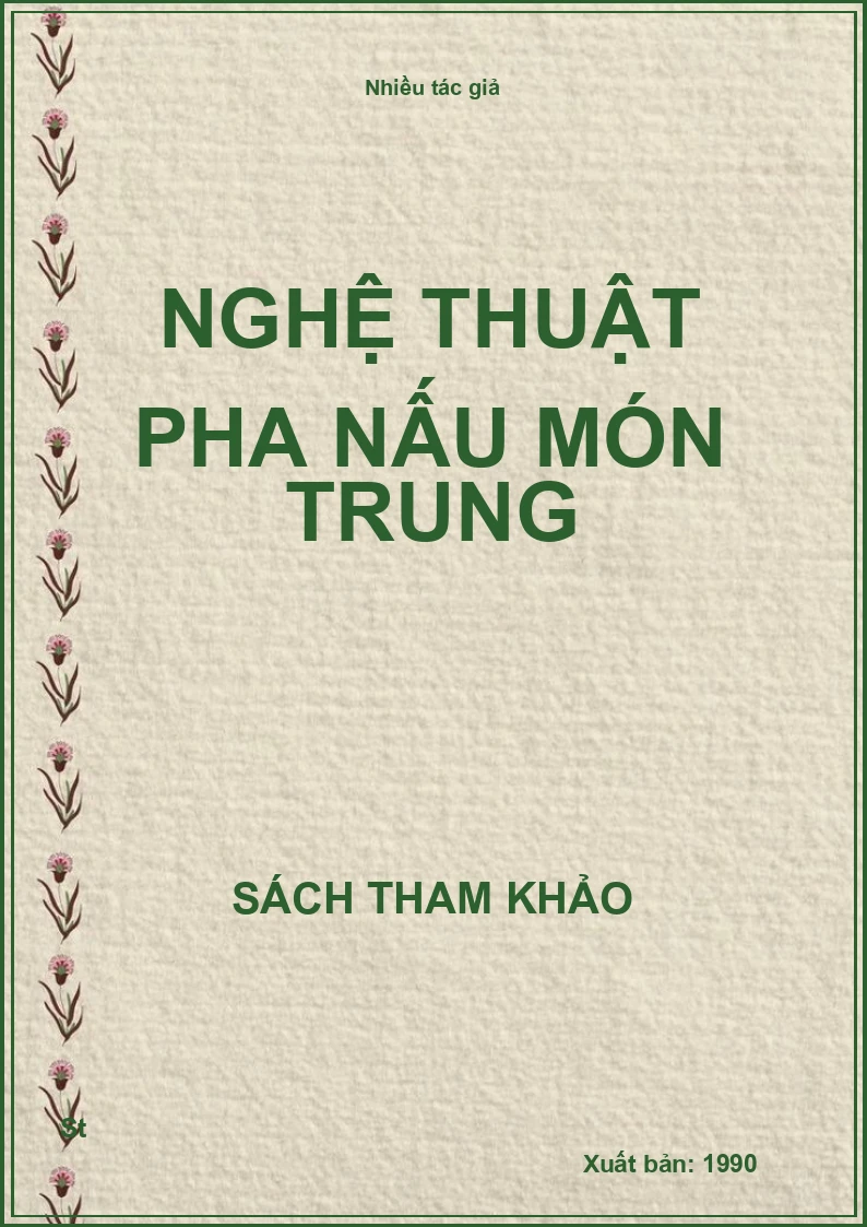Nghệ Thuật Pha Nấu Món Trung