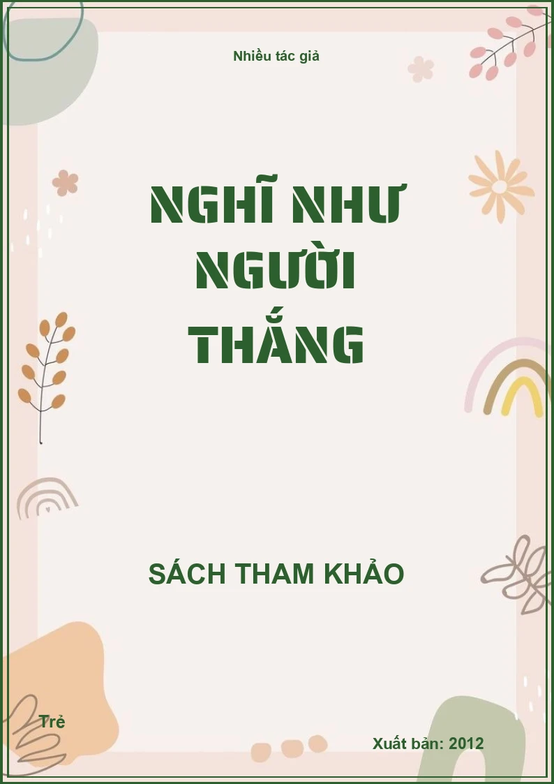 Nghĩ Như Người Thắng