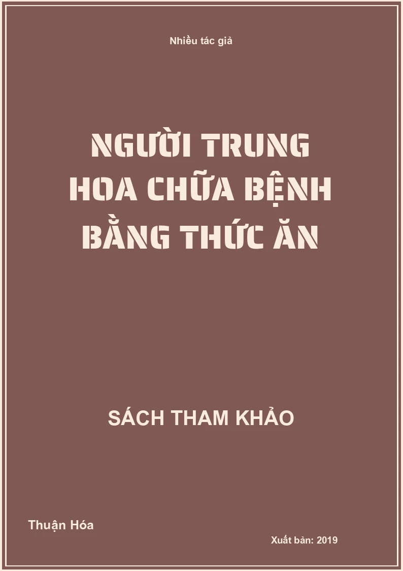 Người Trung Hoa Chữa Bệnh Bằng Thức Ăn