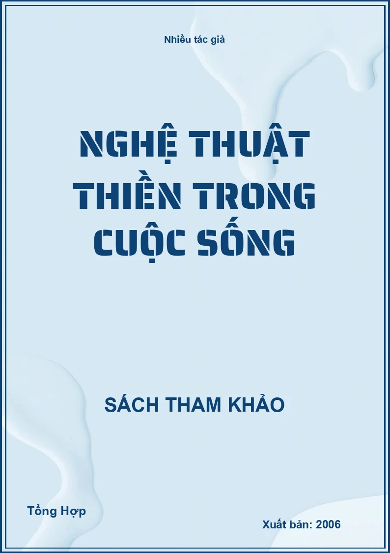 Nghệ Thuật Thiền Trong Cuộc Sống