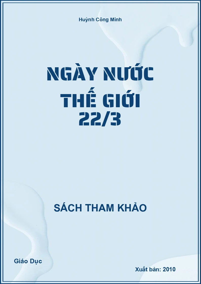Ngày Nước Thế Giới 22/3