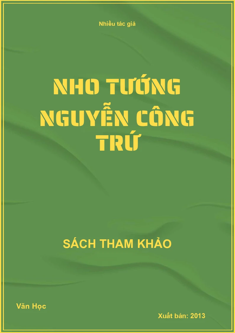 Nho Tướng Nguyễn Công Trứ