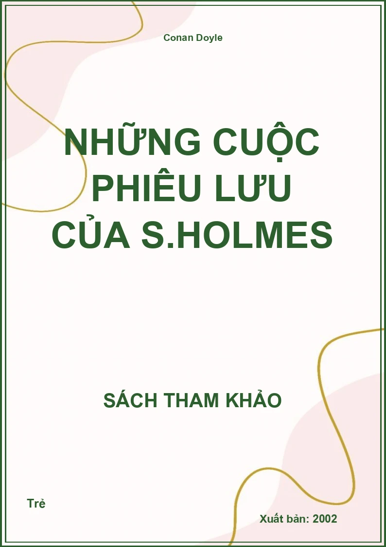 Những Cuộc Phiêu Lưu Của S.Holmes
